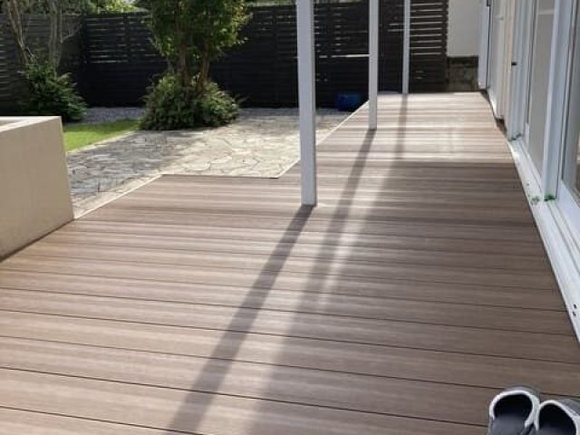 吉村町デッキ工事1