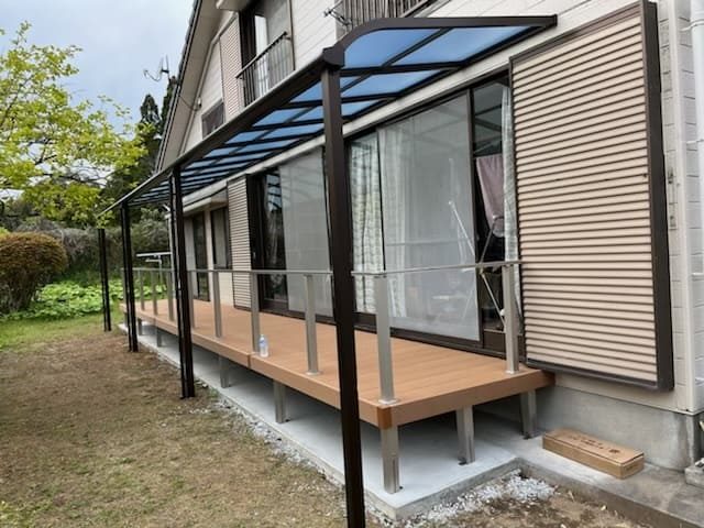 瓜生野デッキ・テラス工事2